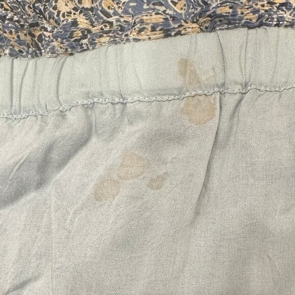 Anthropologie‎ Kira Blue Floral Off-Shoulder Peasant Midi Dress Cottage Boho 12 - Picture 10 of 12